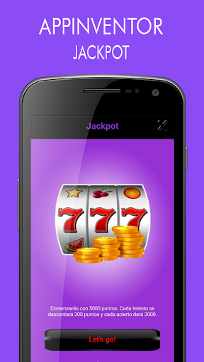 Android application AppInventor Jackpot screenshort