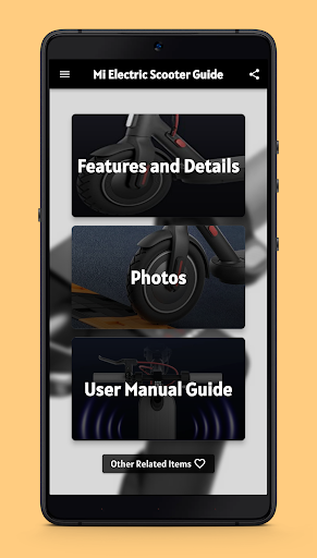 Android application mi electric scooter guide screenshort