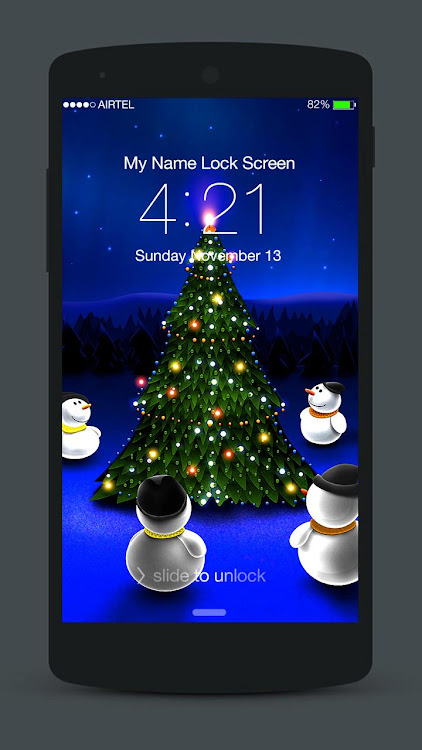 Christmas Neon Lock Screen - 4.0 - (Android)