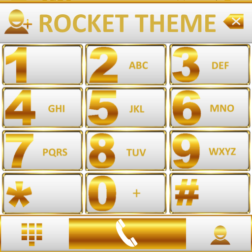 Theme White Gold RocketDial 1.0 Icon