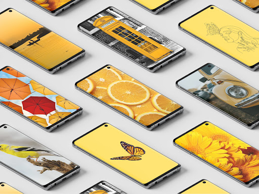 Android application Yellow Wallpapers HD screenshort