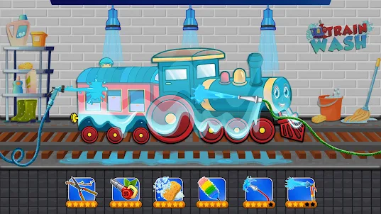 Train Wash Fun: Games for Kids