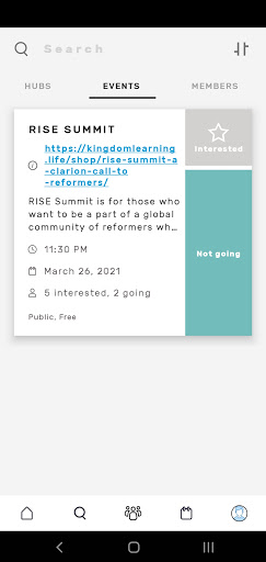 Rise Global Community Screen 2