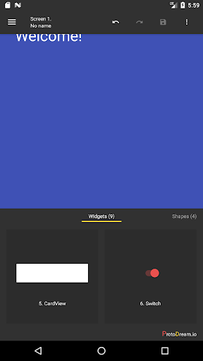 ProtoDream.io - prototyping Screen 2