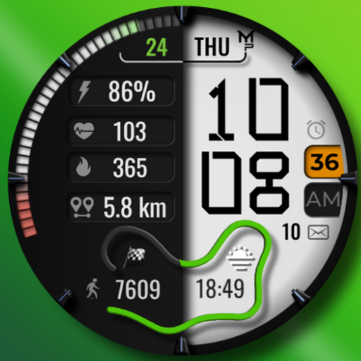 RUN - DIGITAL WATCH FACE Download on Windows
