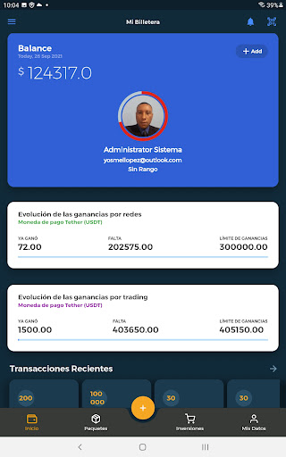 Wallet Investment App Screenshot