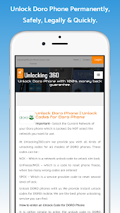 Unlock Doro Phone – All Models