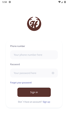 Android application HLD Booking screenshort