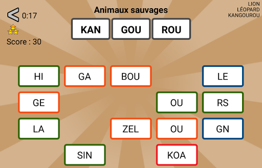 Aperçu de l'application