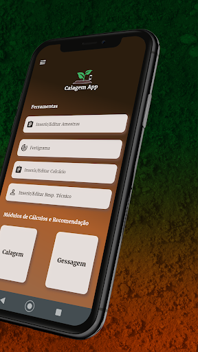 Calagem App Screen 2