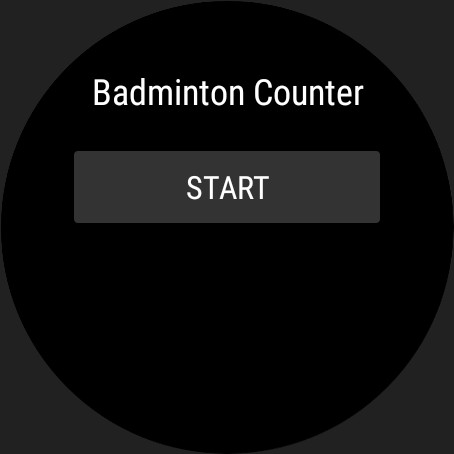 Android application Badminton Counter screenshort