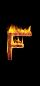 Fire Letter F Live Wallpaper