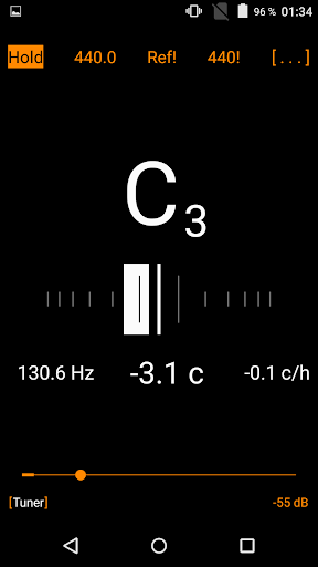 Android application Harmonic Tuner Simple screenshort