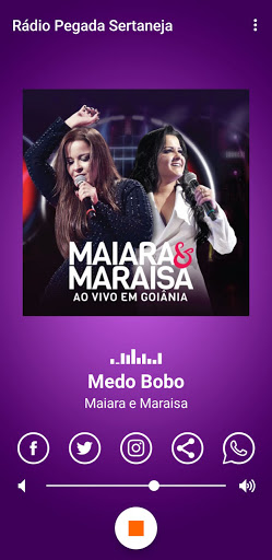 Android application Rádio Pegada Sertaneja screenshort