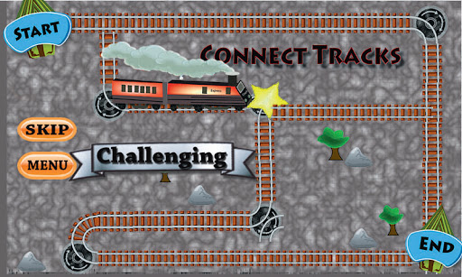 Train Track Line Maze