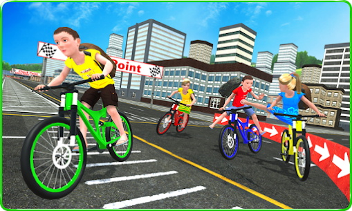 Kids School Time Bicycle Race For PC installation