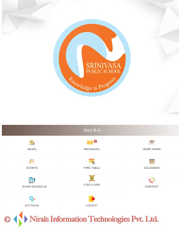 Android application Srinivasa Public School screenshort