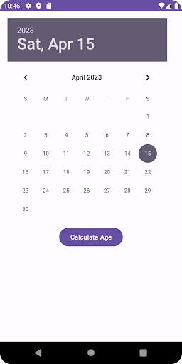 WTM Age Calculator Screen 2
