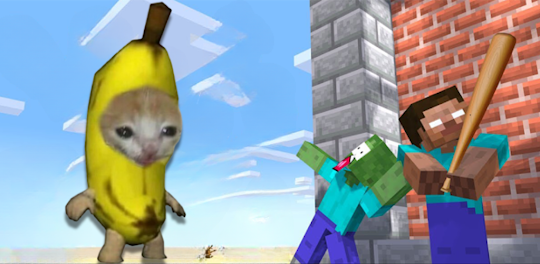 Banana Cat Minecraft Mod MCPE