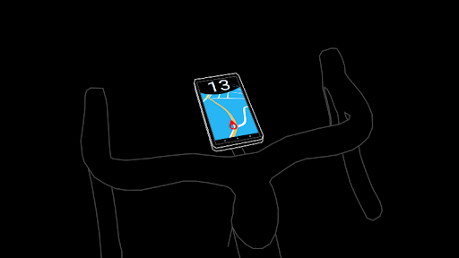 Android application Byco - Cycling map screenshort
