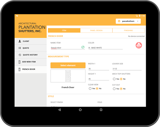 APS Demo Screen 2