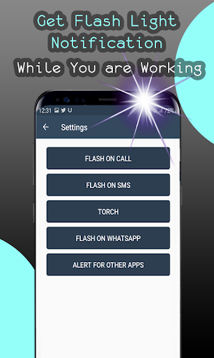Flash Alerts On Calls and SMS