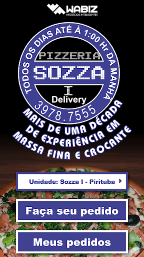 Android application Pizzeria Sozza screenshort