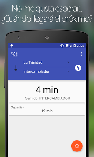 Android application Tenerife tranvía screenshort
