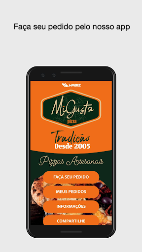 Android application Migusta Pizza screenshort
