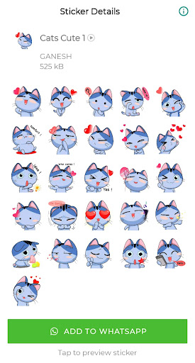 Cute Cat Stickers Screen 3