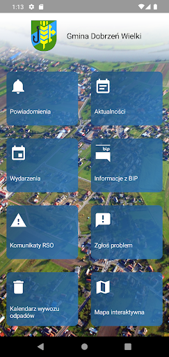 Android application Gmina Dobrzeń Wielki screenshort