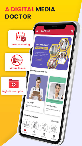 Mediquince: Online Booking App Screen 2