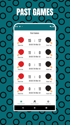 Table Tennis Scoreboard Screen 2