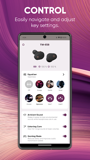 Headphone Control Screen 2