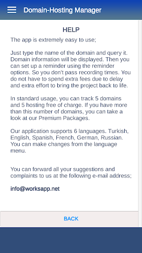 Domain Manager Screen 3