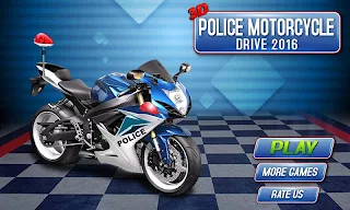 3D Police Motorcycle Race 2016 - Screenshot 1