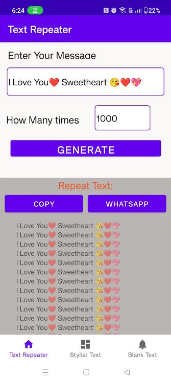 Text Repeater: Repeat Text 10K - 1.0 - (Android)