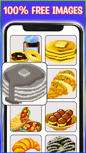 Food Pixel Art Coloring Book Screen 2