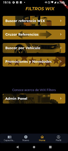 Android application WIX FILTERS VENEZUELA screenshort