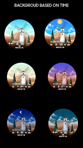 Windmill - Digital Watch Face Screen 2