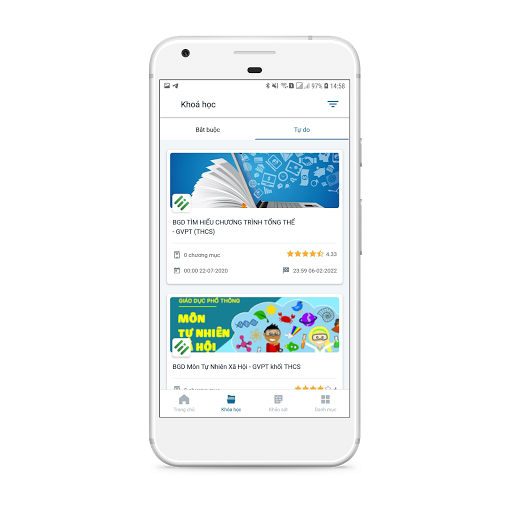 vnEdu LMS Tập huấn Screen 3