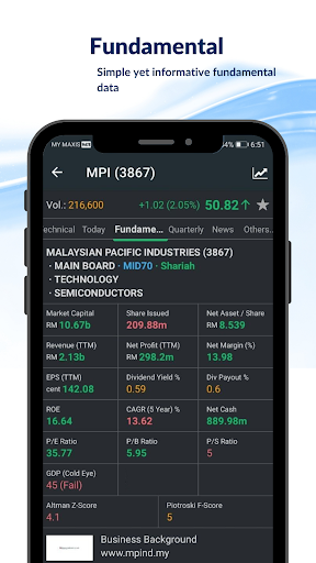 Android application Pickastock screenshort