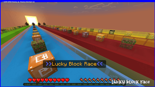 lucky block race for minecraft