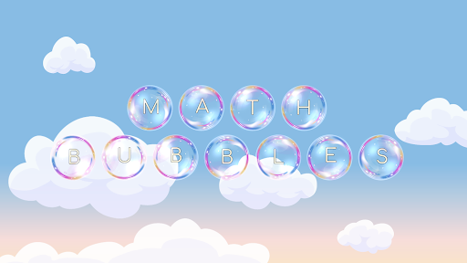 Android application Math Bubbles - Kids math game screenshort