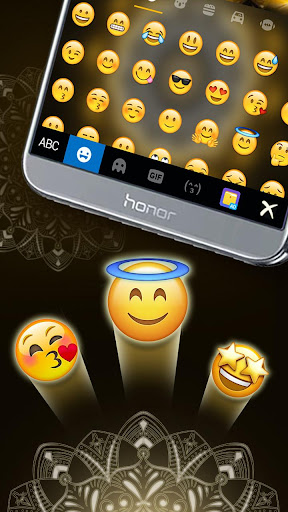 Golden Mandala Keyboard Theme Screen 3