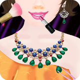 Art Jewelry Necklace:Ring Bracelet Gem And Earring icon