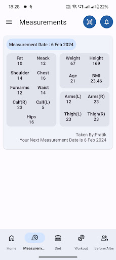 Gymtime Member Screen 2