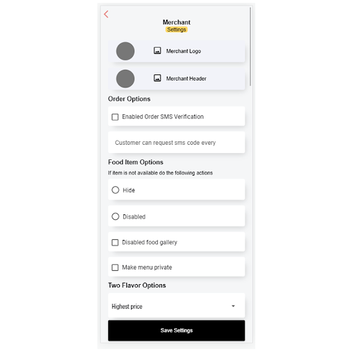 FareEats Merchant Screen 3