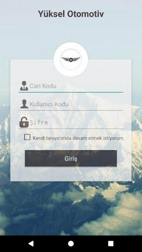 Android application Yüksel Otomotiv B2B screenshort