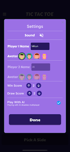 Android application 3DTicTacToe screenshort